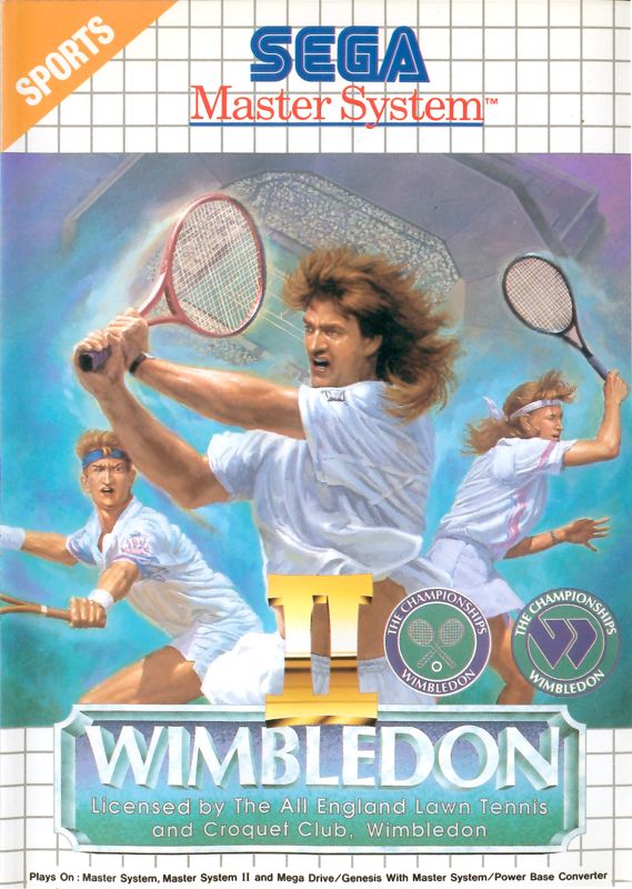 Wimbledon II box art for Sega Master System